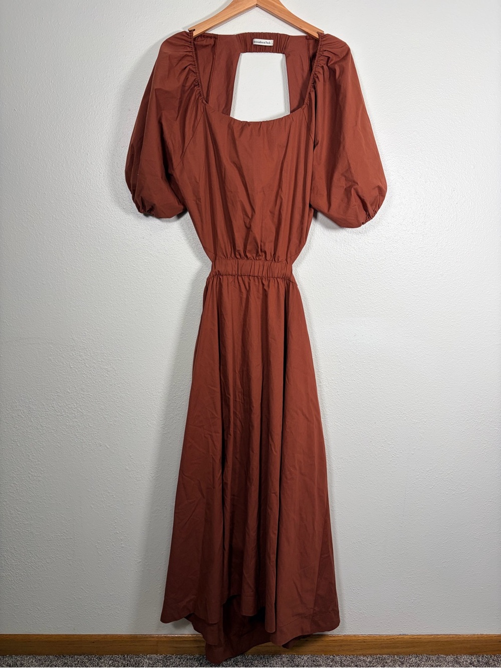 Abercrombie & Fitch Rust Terracotta Maxi Dress